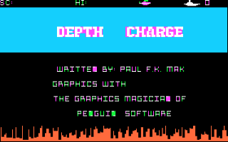 Depth Charge Title Screen